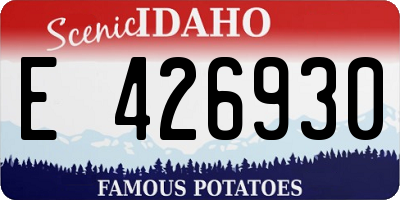 ID license plate E426930