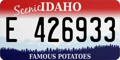 ID license plate E426933