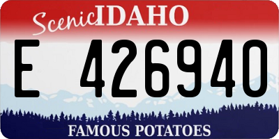 ID license plate E426940