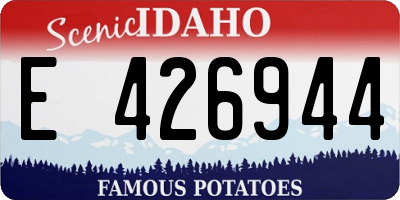 ID license plate E426944