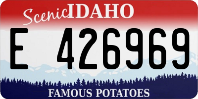 ID license plate E426969