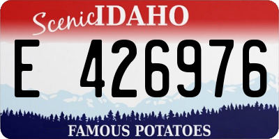 ID license plate E426976