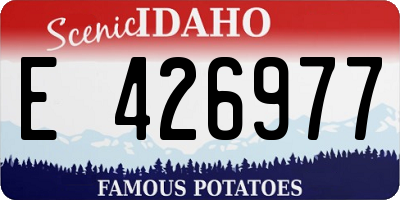 ID license plate E426977