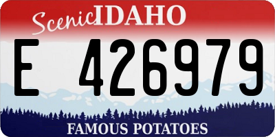 ID license plate E426979