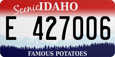 ID license plate E427006