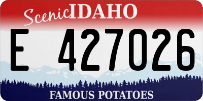 ID license plate E427026