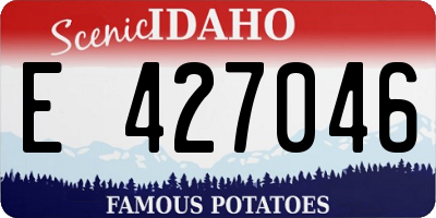 ID license plate E427046