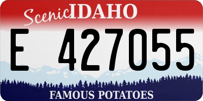 ID license plate E427055