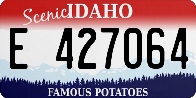 ID license plate E427064
