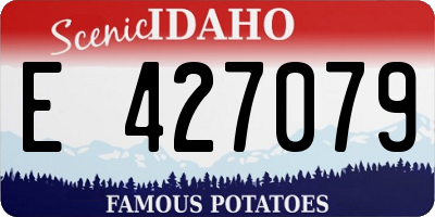 ID license plate E427079