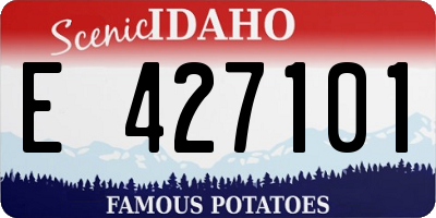 ID license plate E427101