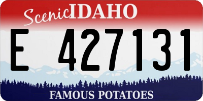 ID license plate E427131