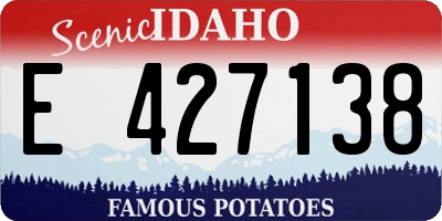 ID license plate E427138