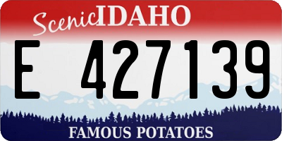 ID license plate E427139