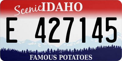 ID license plate E427145