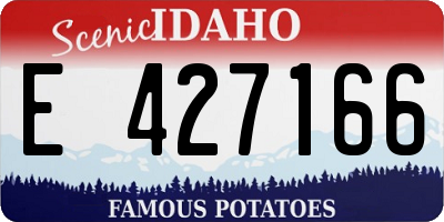 ID license plate E427166