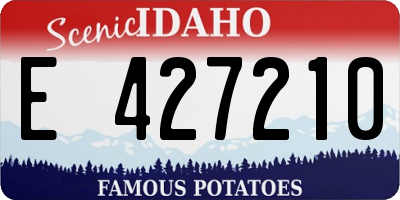 ID license plate E427210