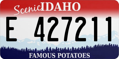 ID license plate E427211