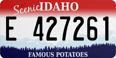 ID license plate E427261
