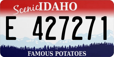 ID license plate E427271