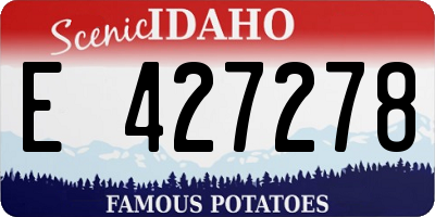 ID license plate E427278