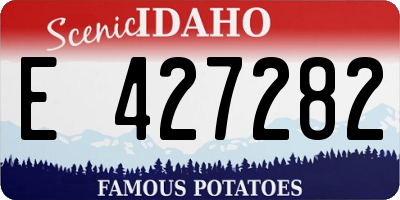 ID license plate E427282