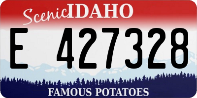 ID license plate E427328