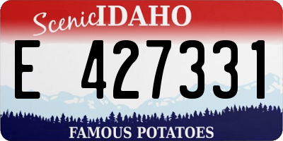 ID license plate E427331