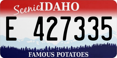 ID license plate E427335