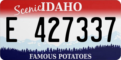 ID license plate E427337