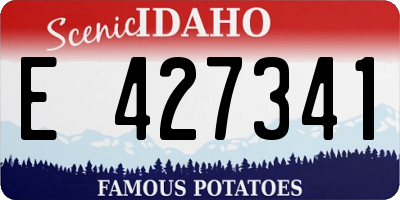 ID license plate E427341