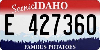ID license plate E427360
