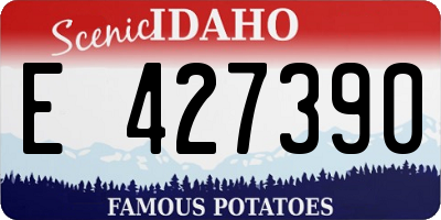 ID license plate E427390