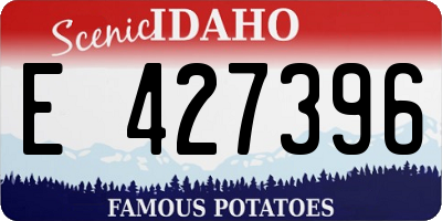 ID license plate E427396