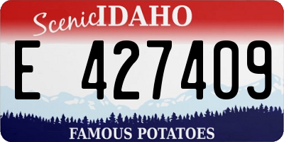 ID license plate E427409