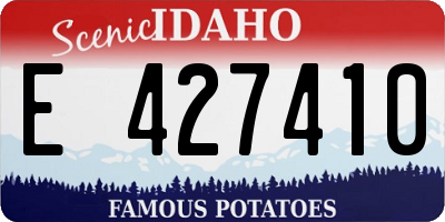 ID license plate E427410