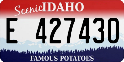 ID license plate E427430