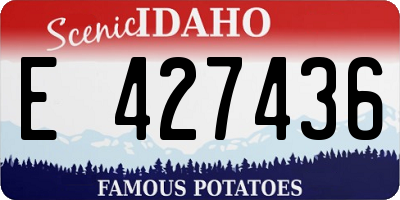 ID license plate E427436