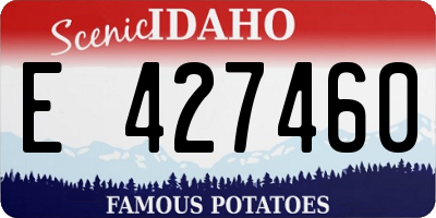 ID license plate E427460