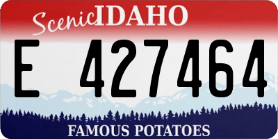 ID license plate E427464