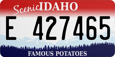 ID license plate E427465