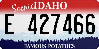 ID license plate E427466