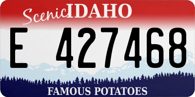 ID license plate E427468