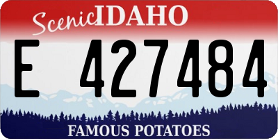 ID license plate E427484