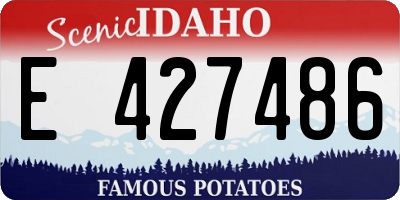 ID license plate E427486