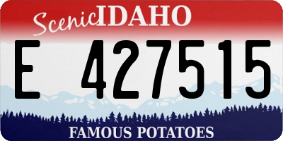 ID license plate E427515