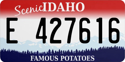 ID license plate E427616