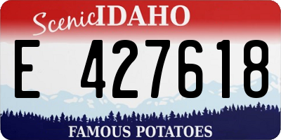 ID license plate E427618