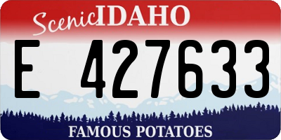 ID license plate E427633