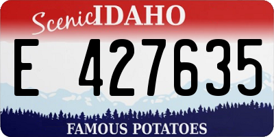 ID license plate E427635